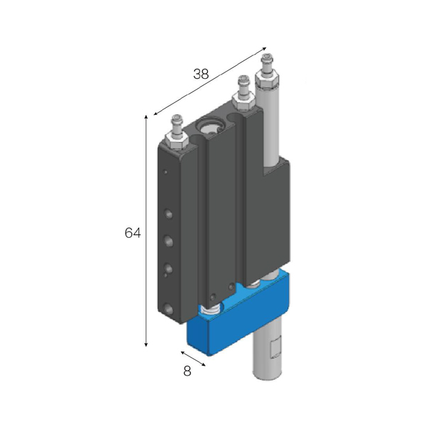  磁感應超薄氣缸 卡片氣缸XD-0806-L-S刀片氣缸